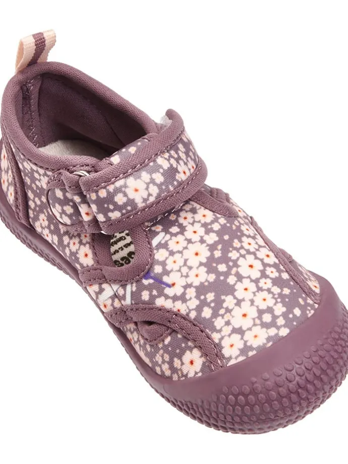 Badeschuhe in Lila