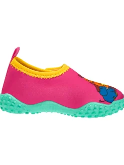 Badeschuhe in Pink/ Türkis