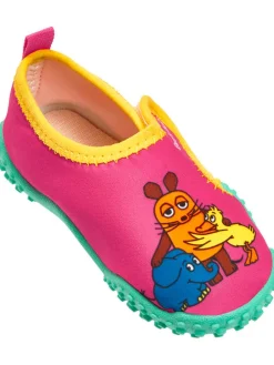Badeschuhe in Pink/ Türkis