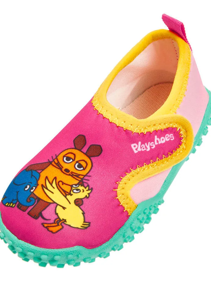 Badeschuhe in Pink/ Türkis