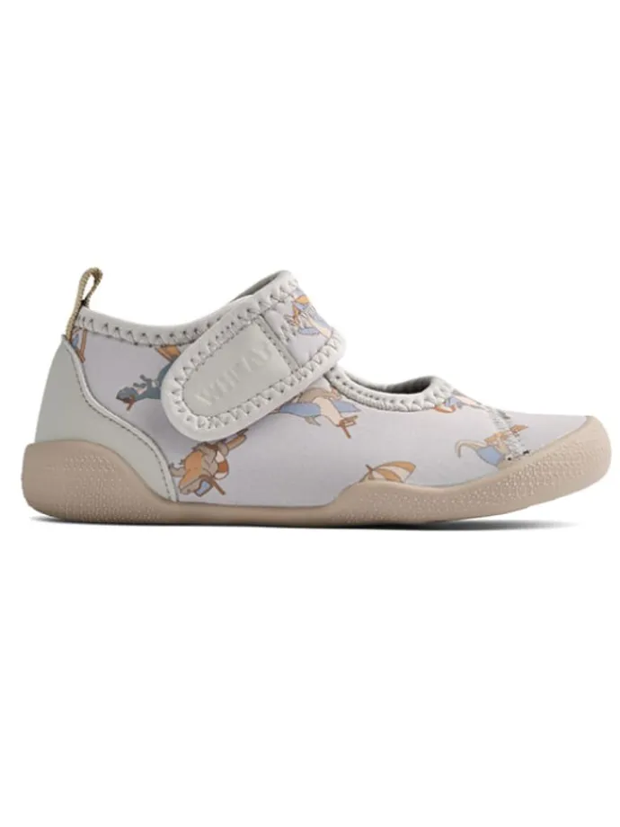 Badeschuhe "Wavey" in Hellgrau