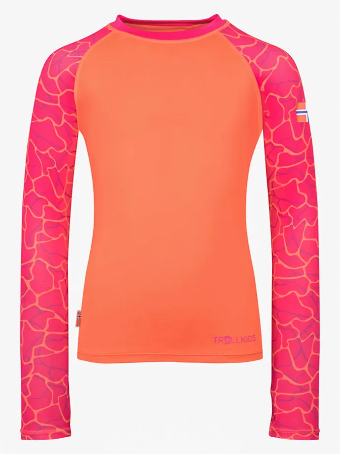 Badeshirt "Haukland" in Orange/ Pink