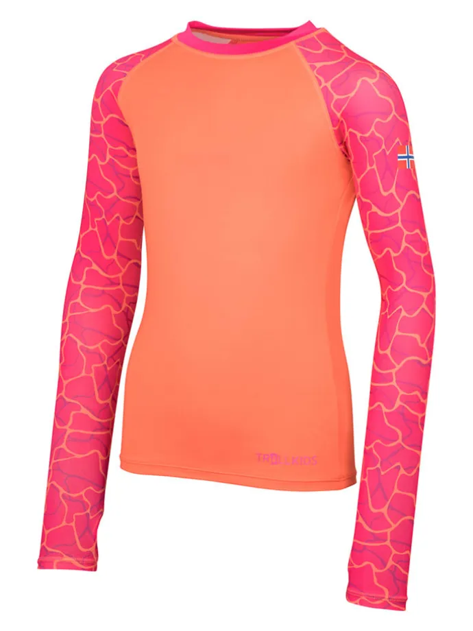 Badeshirt "Haukland" in Orange/ Pink