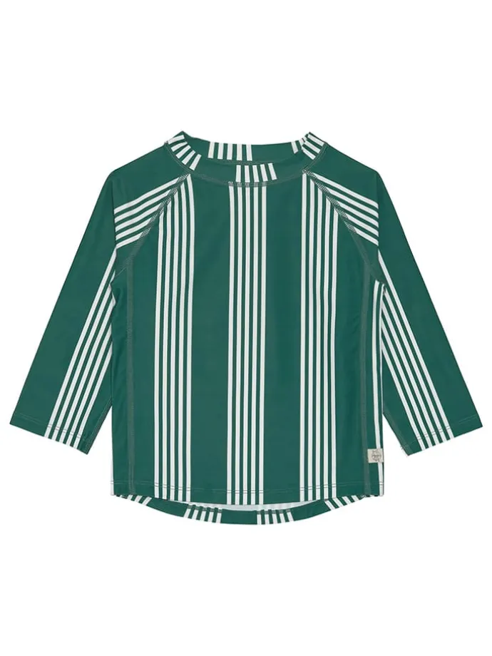 Badeshirt in Grün/ Weiß