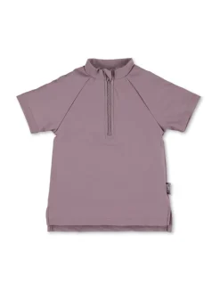 Badeshirt kurzarm uni in helllila