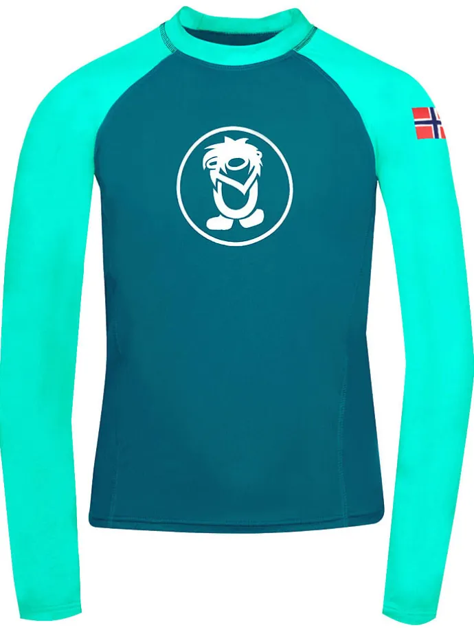Badeshirt "Kvalvika" in Türkis