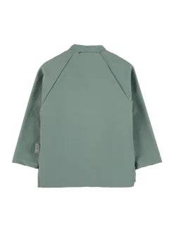Badeshirt langarm uni in dunkelgrün