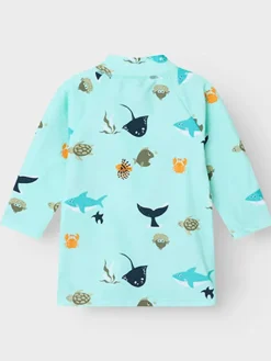 Badeshirt "Zilo" in Türkis