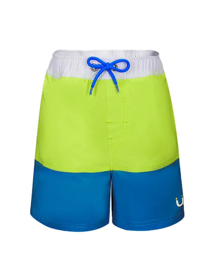Badeshorts "Aysu" in Blau/ Grün/ Weiß