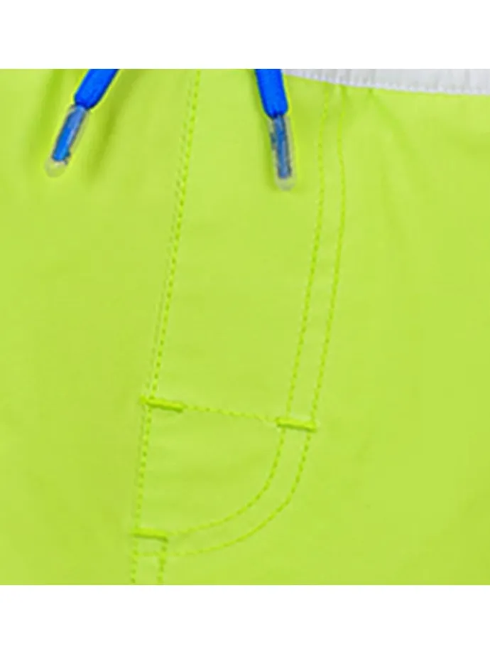 Badeshorts "Aysu" in Blau/ Grün/ Weiß