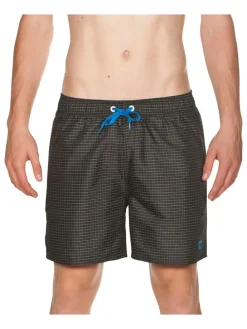 Badeshorts "Check" in Anthrazit