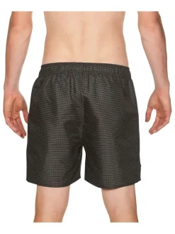 Badeshorts "Check" in Anthrazit