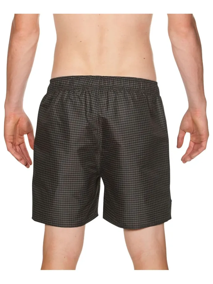 Badeshorts "Check" in Anthrazit