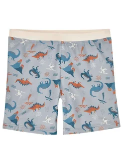 Badeshorts "Dino" in Grau/ Bunt