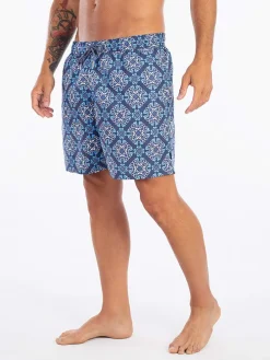 Badeshorts in Blau/ Hellblau