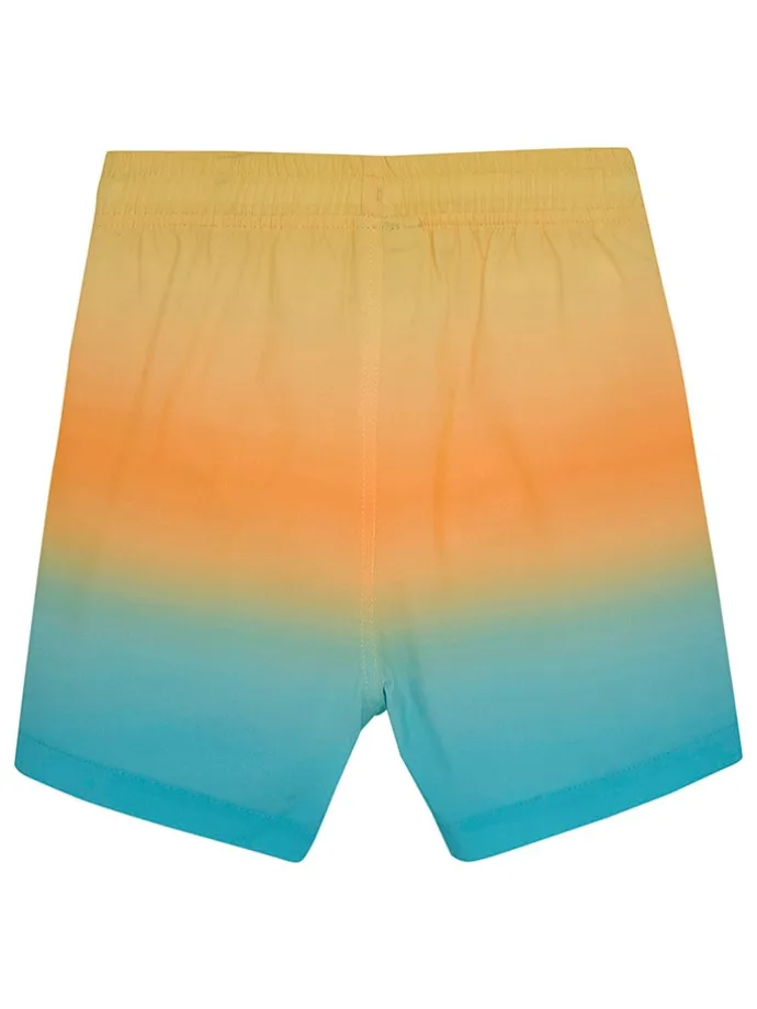 Badeshorts in Blau/ Orange