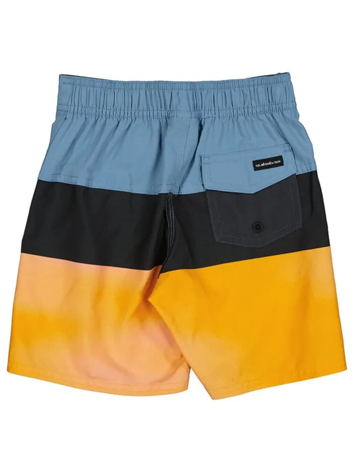 Badeshorts in Blau/ Orange