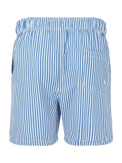 Badeshorts in Blau/ Weiß