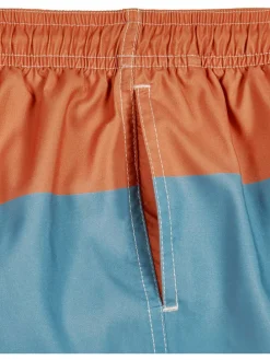 Badeshorts in Creme/ Orange/ Blau