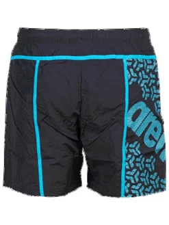 Badeshorts in Dunkelblau/ Türkis