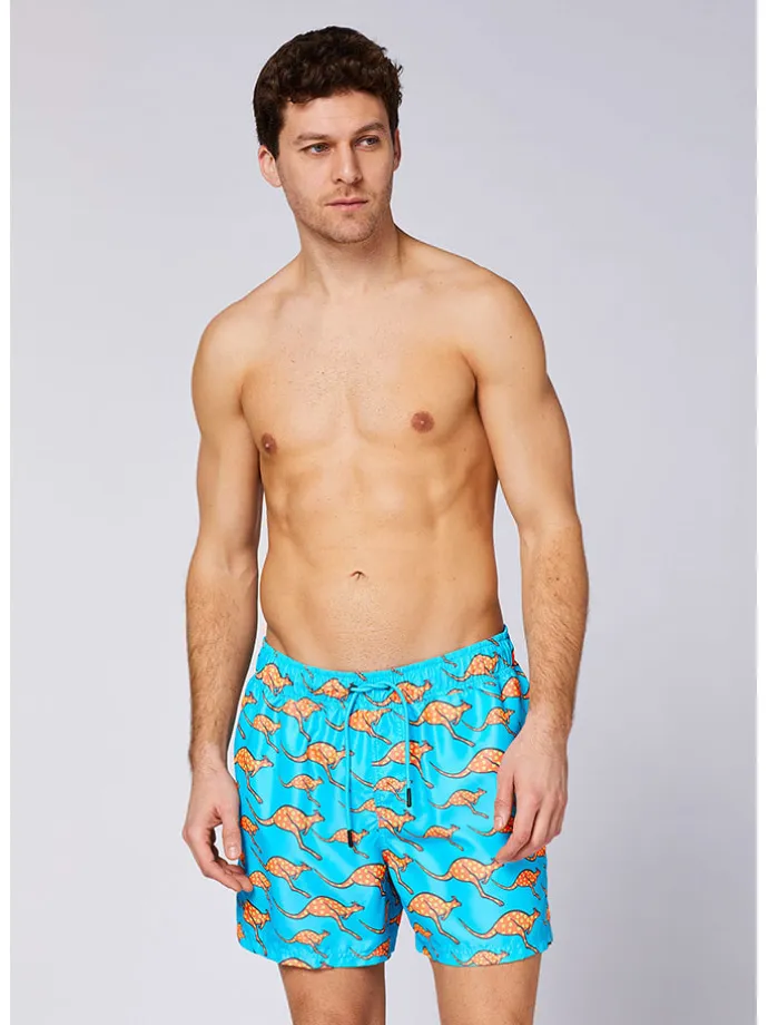 Badeshorts in Hellblau