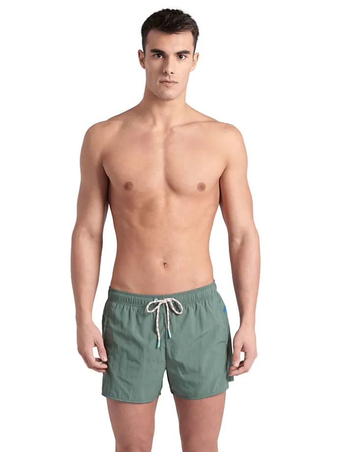 Badeshorts in Oliv