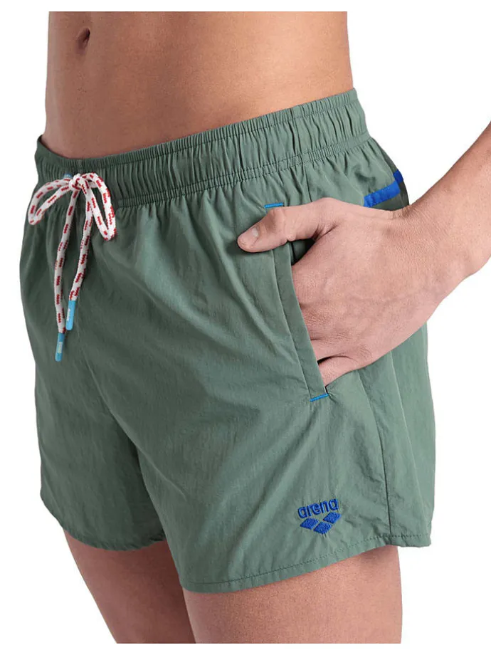 Badeshorts in Oliv