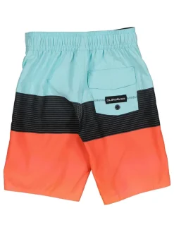 Badeshorts in Orange/ Hellblau