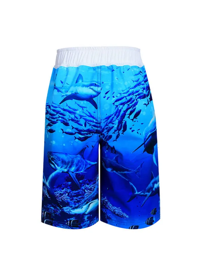 Badeshorts "Laguna" in Blau/ Weiß