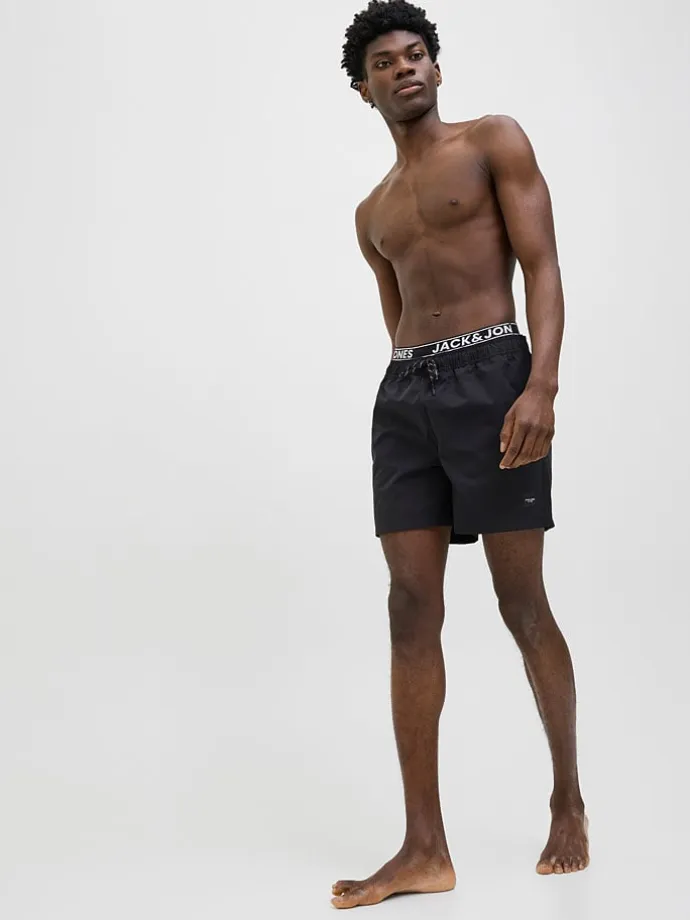 Badeshorts "Maui" in Schwarz
