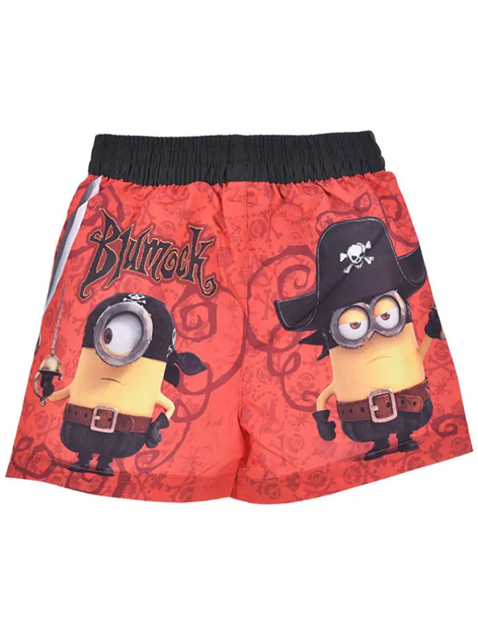 Badeshorts "Minions" in Rot/ Gelb