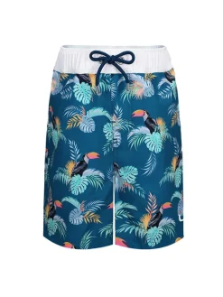 Badeshorts "Neith" in Dunkelblau/ Bunt
