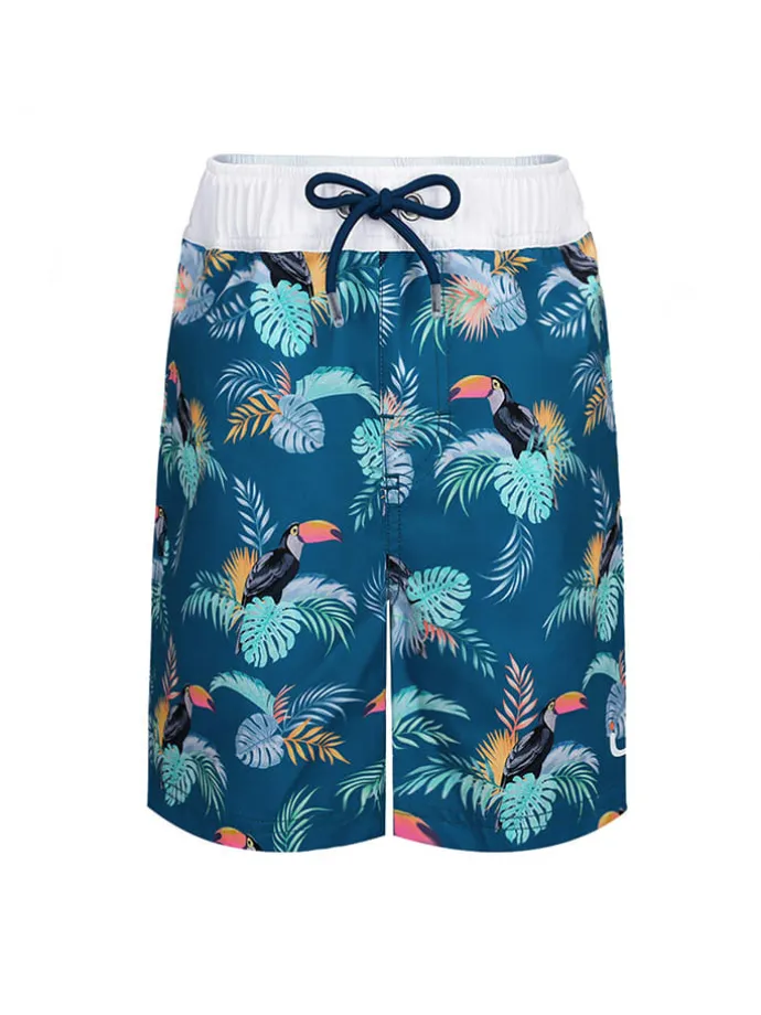 Badeshorts "Neith" in Dunkelblau/ Bunt