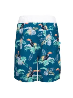 Badeshorts "Neith" in Dunkelblau/ Bunt