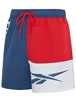 Badeshorts "Roscoe" in Dunkelblau/ Rot/ Weiß