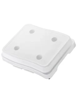Badestufe in Weiß - (B)35,6 x (H)45,7 cm