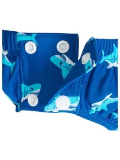 Badewindel in Blau