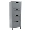Badezimmerschrank in Grau - (B)30 x (H)82 x (T)30 cm