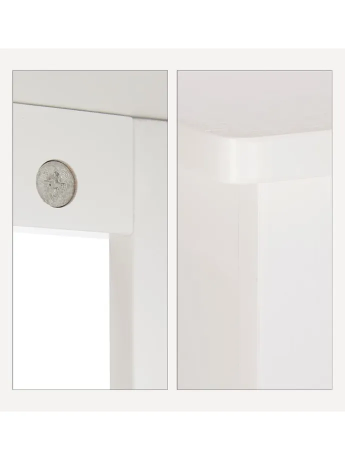 Badezimmerschrank in Weiß - (B)50 x (H)92 x (T)25,5 cm