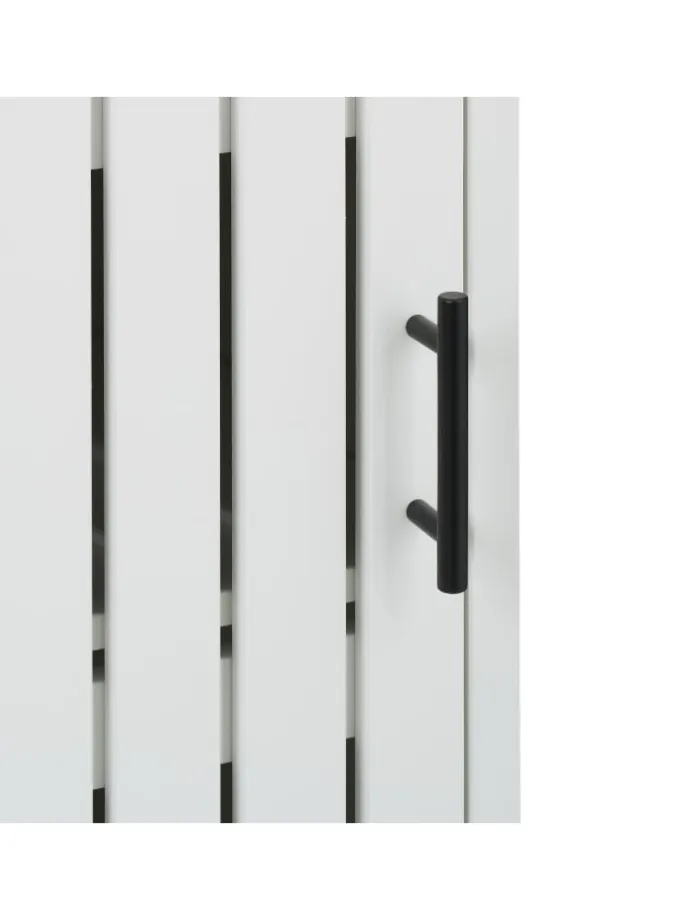 Badezimmerschrank in Weiß - (B)30 x (H)129 x (T)30 cm