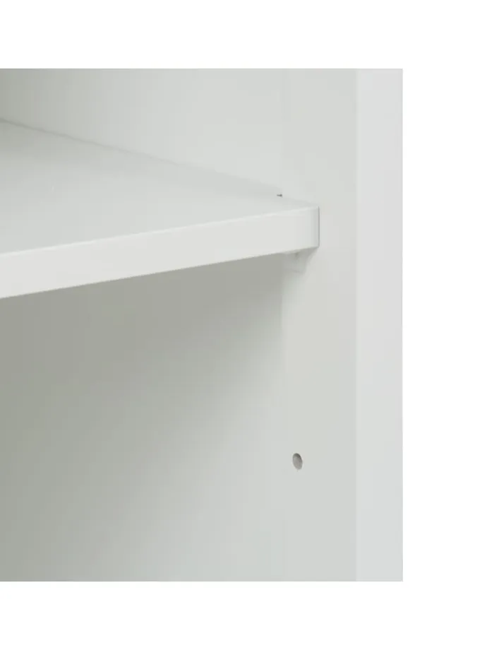 Badezimmerschrank in Weiß - (B)30 x (H)129 x (T)30 cm