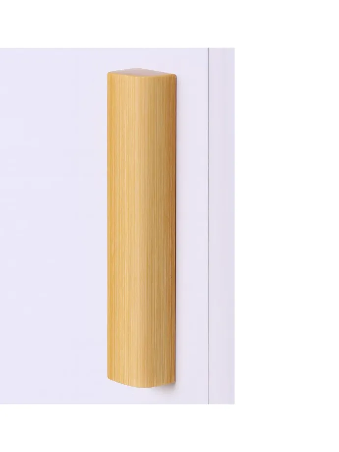 Badezimmerschrank in Weiß/ Natur - (B)33 x (H)169 x (T)31 cm