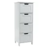 Badezimmerschrank in Weiß - (B)30 x (H)82 x (T)30 cm