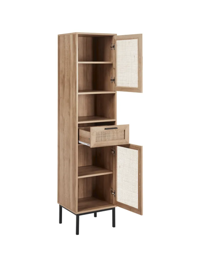Badezimmerschrank ROSELL in /Braun - (W) 40 x (H) 165 x (L) 36 cm