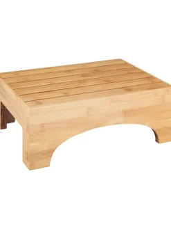 Badschemel "Bambusa" in Bambus - (B)40 x (H)15 x (T)30 cm