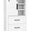Badschrank Holz 105cm in Weiß