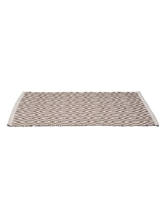 Badteppich "Altai" in Hellbraun - (L)50 x (B)80 cm