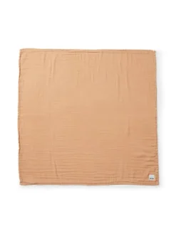 Bambus Musselin Decke - Amber Apricot in Apricot 80 x 80
