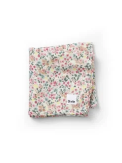 Bambus Musselin Decke - Floating Flowers in Bunt 80 x 80