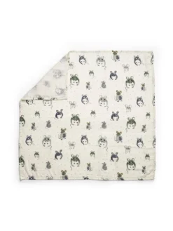 Bambus Musselin Decke - Forest Mouse in Bunt 80 x 80